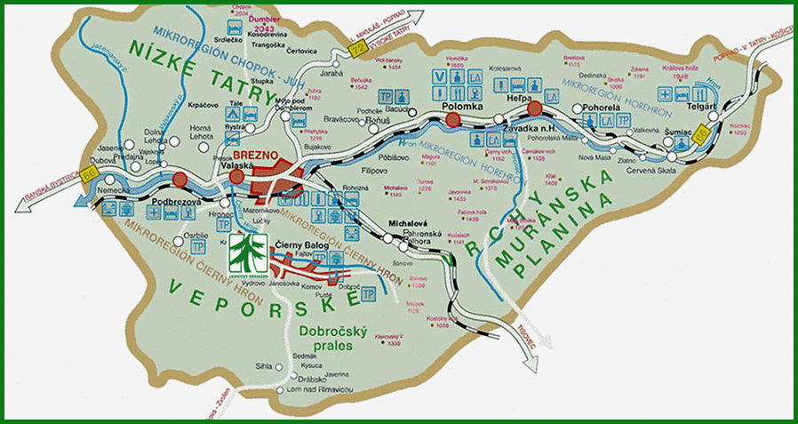 Obrázok Mapa poloha Lesníckeho skanzenu