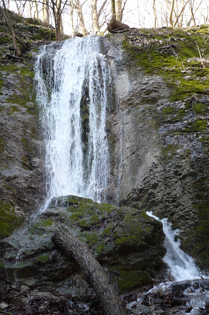 Dolina Hlboča - občasný vodopád