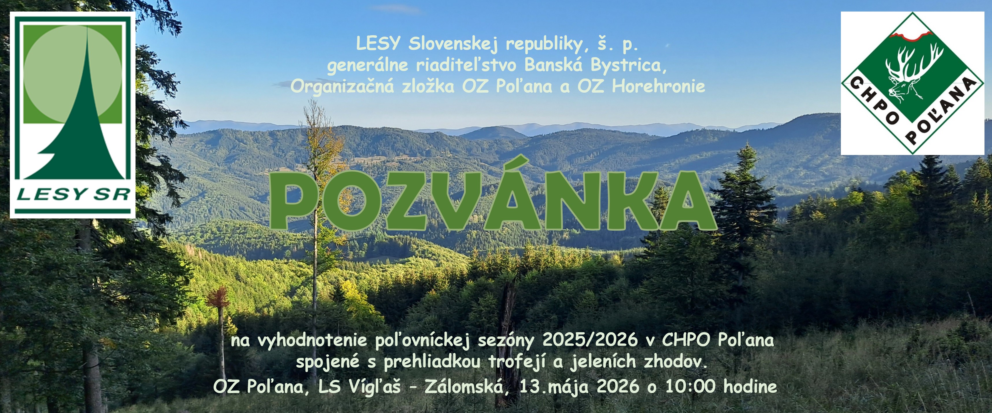 Pozvánka na&nbsp;chovateľskú prehliadku, ktorá sa uskutoční 13.5.2026 o&nbsp;10:00  