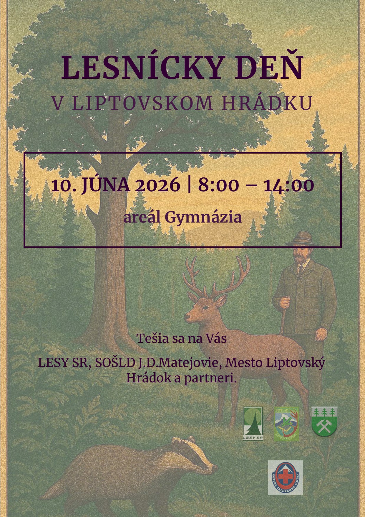 Plagát - Lesnícky deň Liptovský Hrádok