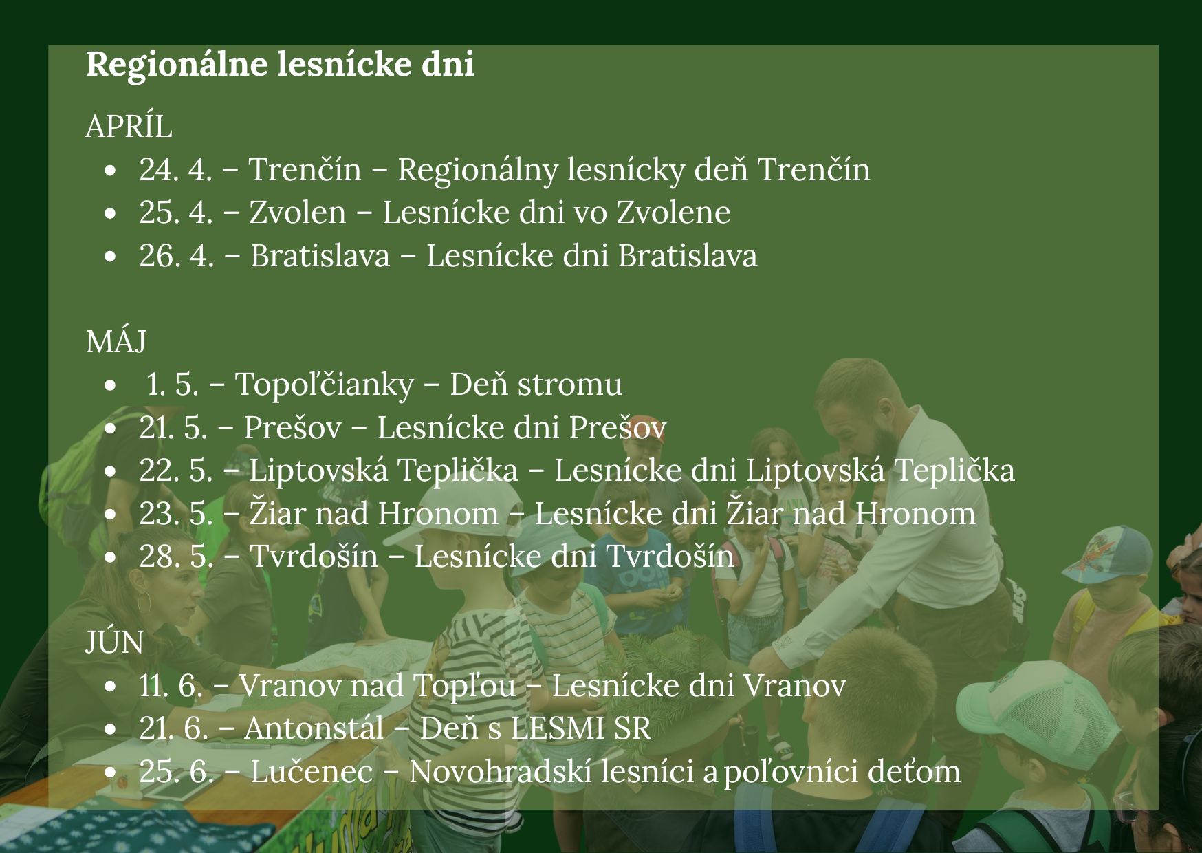 Regionálne lesnícke dni 2025