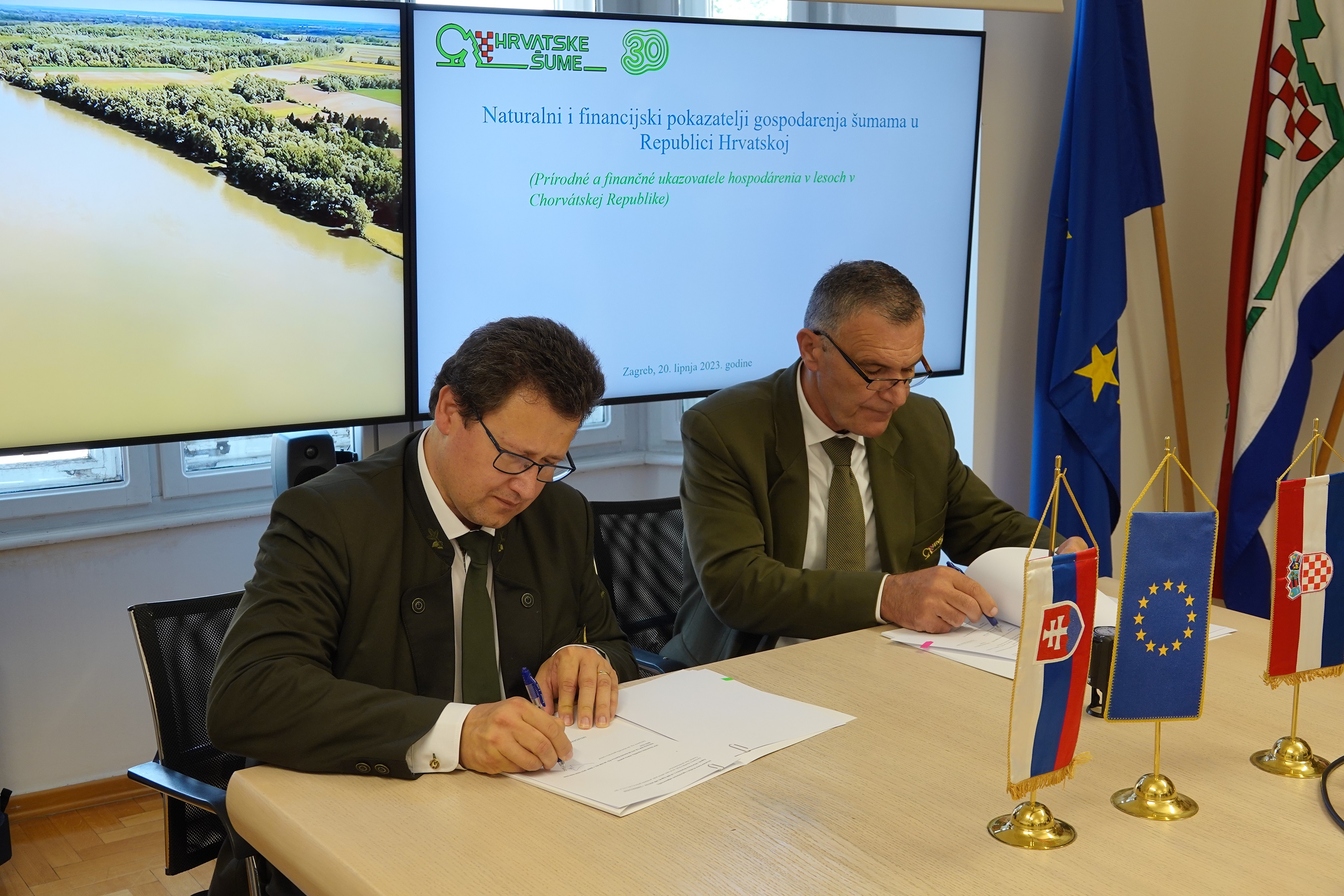 podpis memoranda s chorvátskymi štátnymi lesmi