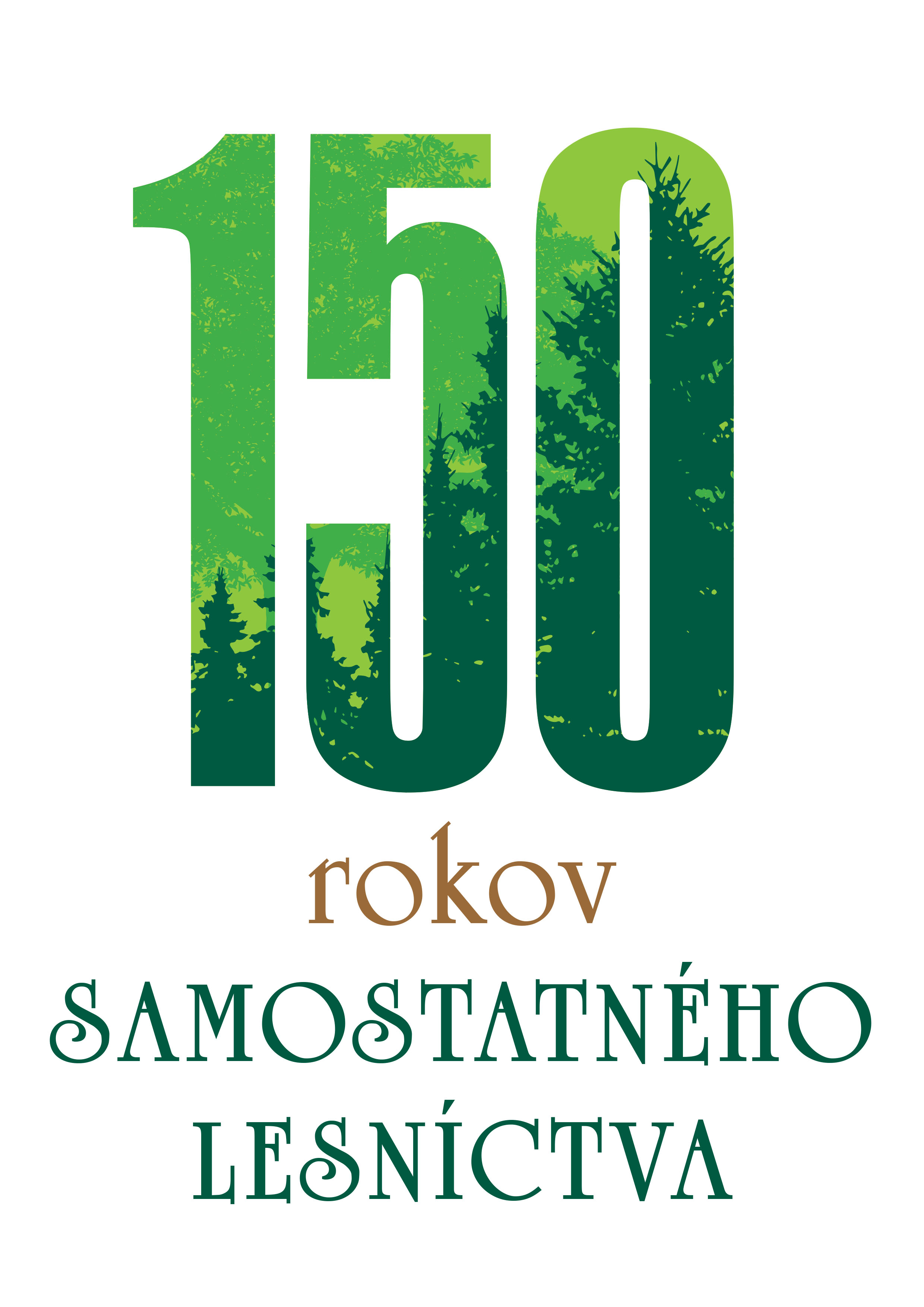 Logo 150 rokov samostatného lesníctva Logo 150 rokov samostatného lesníctva