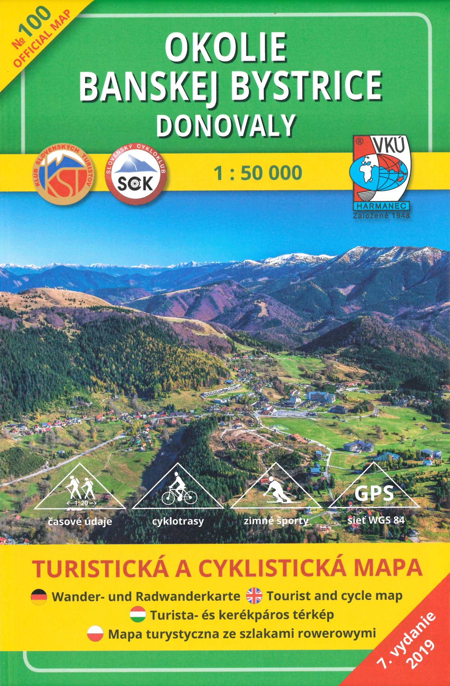 Mapa turistická okolie BB-Donovaly Obrázok Mapa turistická okolie BB-Donovaly