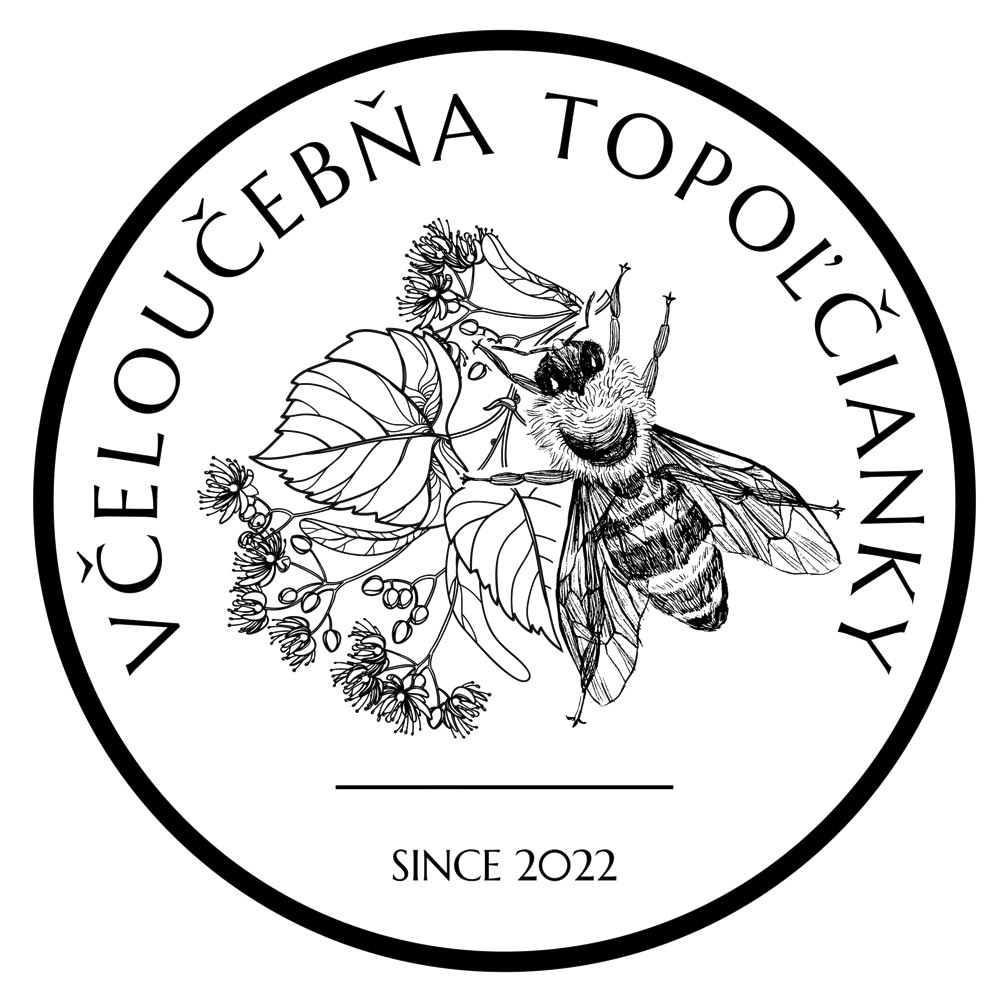 ciernobiele logo vceloucebne topolcianky otvorenej roku 2022 vyobrazujuce vcelu lipu | WebJET CMS