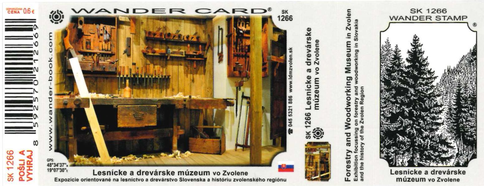 Turistická vizitka jednodielna Turistická vizitka jednodielna