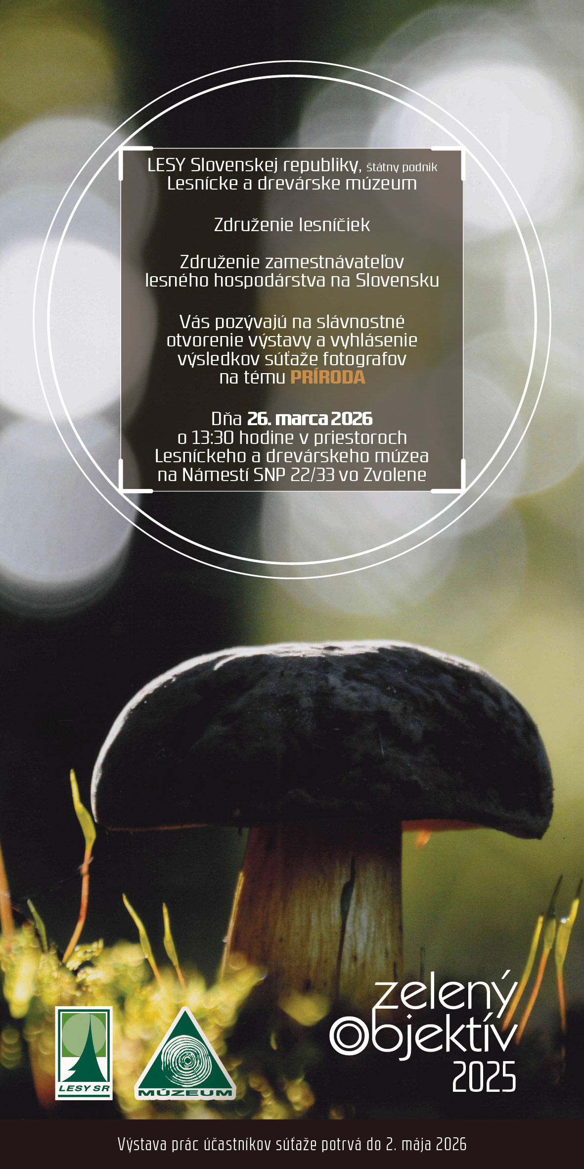 pozvanka zeleny objektiv 2025 | WebJET CMS Pozvánka na výstavu ZELENÝ OBJEKTÍV